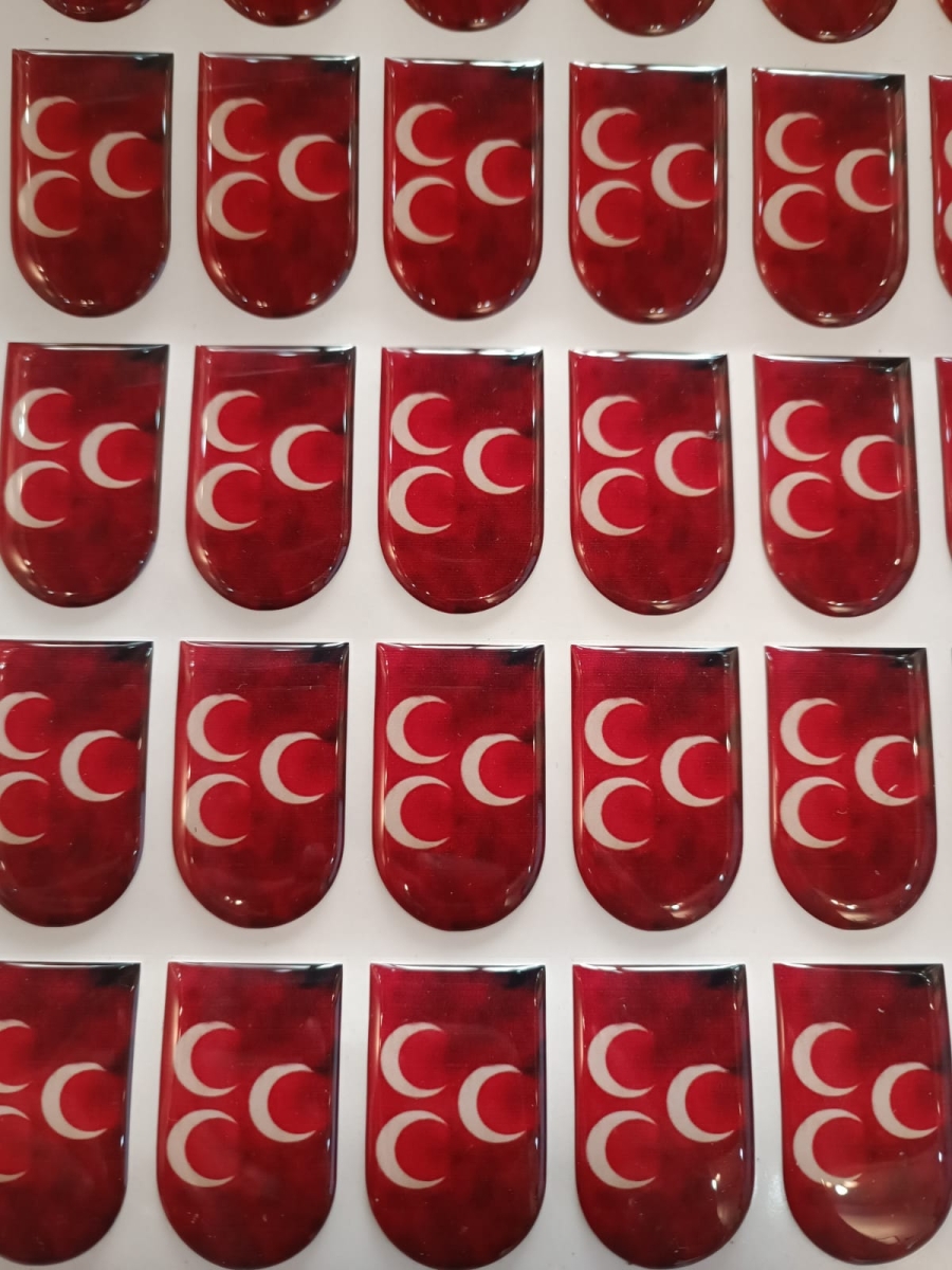 Şarj&ouml;r Altı &Uuml;&ccedil; Hilal Sticker